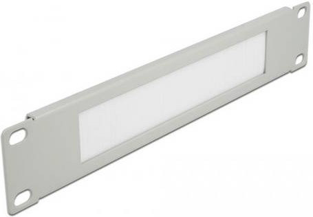 Delock 66531 Netzwerkschrank-Bürstenleiste 10 Zoll in Grau - Bild 1