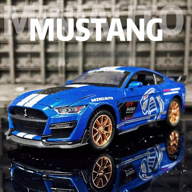 MAKEDA Mustang GT500 Auto-Modell, 1:32, Metall, mit Licht und Sound - Bild 1