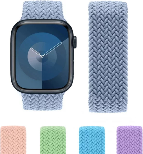 Apple Uhrenarmband Nylon, geflochten, multicolor, Unisex - Bild 1