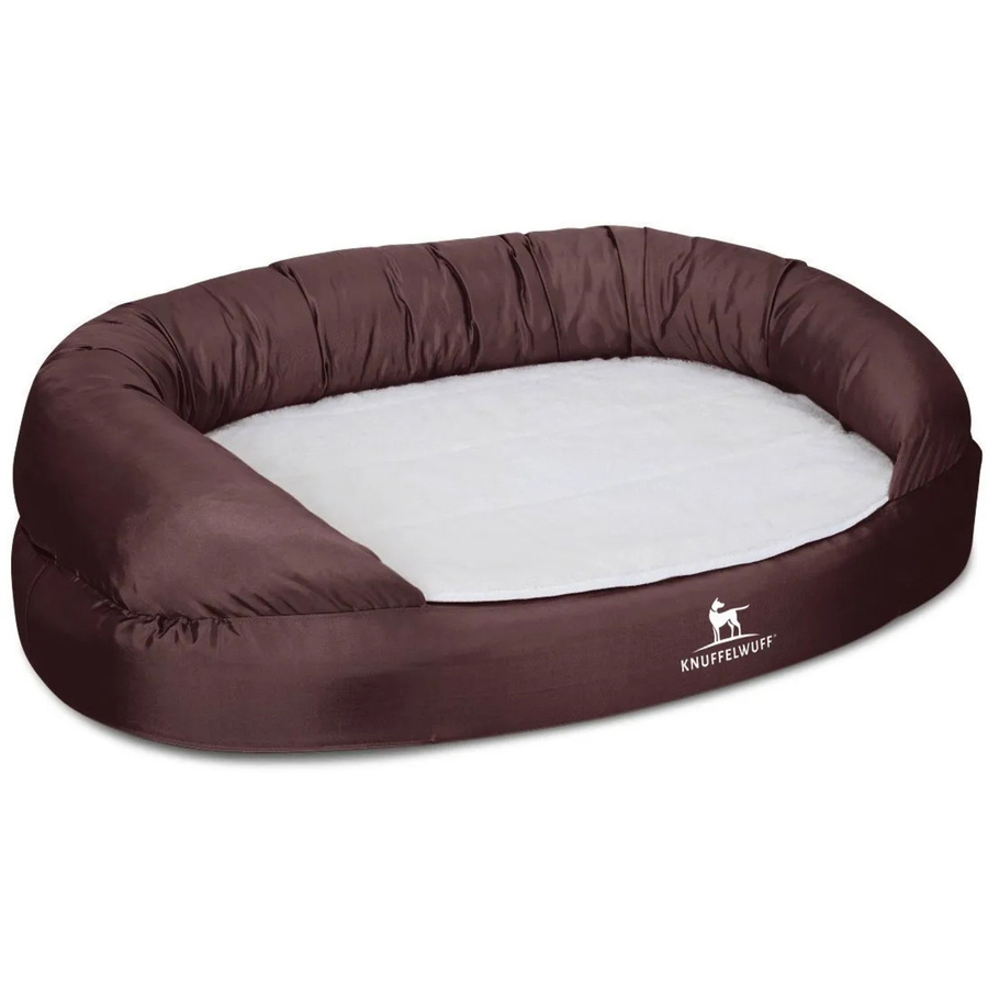 Knuffelwuff Hundebett Jessy Orthopädisch aus Kunstleder mit Memory Foam in Braun, B: 135 cm, T: 85 cm - Bild 2