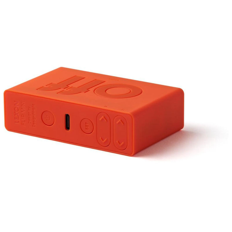 Lexon Flip Mini Digitaler Wecker Orange - Bild 2