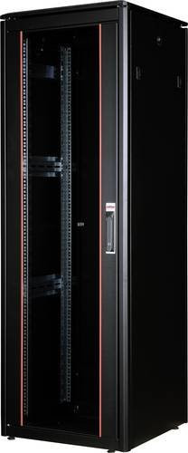 Roline Netzwerkschrank 19 Zoll Schwarz B/H/T: 60 x 178,6 x 60 cm - Bild 1