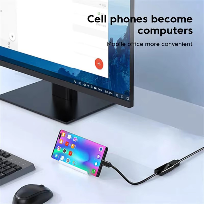 BRYNTHORX USB-C auf HDMI Adapter mit USB 3.1 4K@30Hz Unterstützung für iPhone 15, MacBook, iPad und Samsung Laptops - Bild 4