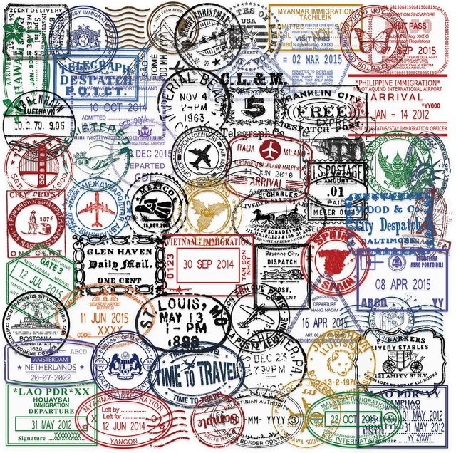 60 Stück transparente Vintage-Poststempel-Aufkleber von Anime Worlds Store, wasserfeste PET-Dekoration in Multicolour für Tagebücher und Notizbücher - Bild 1