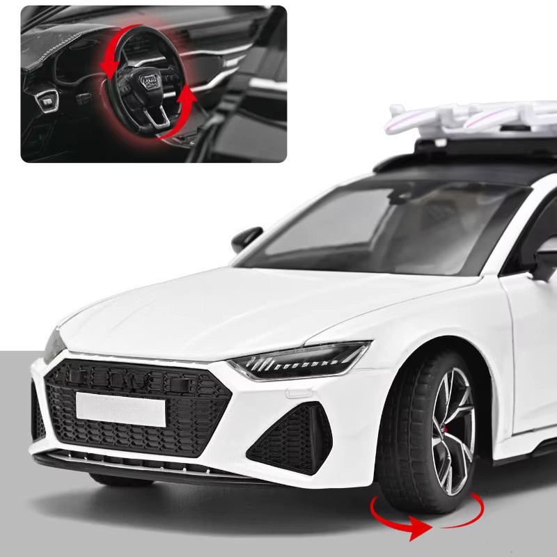WELLY RS6 AVANT Spielzeugauto-Modell, 1:24, mit Sound und Licht, Legierung Druckguss-Modellfahrzeug - Bild 3
