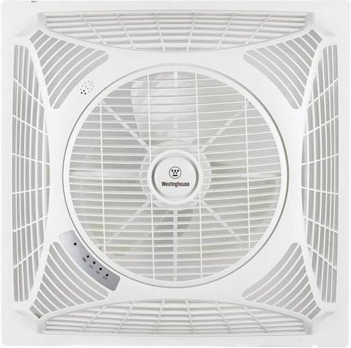 Westinghouse Windsquare Deckenventilator mit Fernbedienung in Weiß, B/T/H: 60 x 60 x 21 cm - Bild 1
