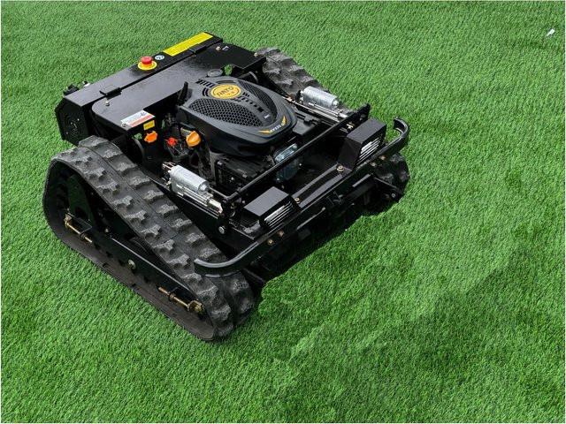 FM-Solar Ferngesteuerter Motor-Rasenmäher CW-500 mit Kettenantrieb in Schwarz - Bild 1