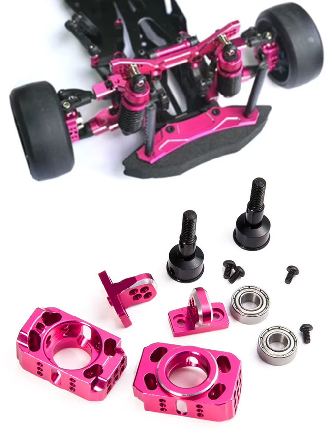AXSPEED RC Auto Achsschenkel Kit Aluminium, verstellbarer Lenkbecher, Zubehör - Bild 4