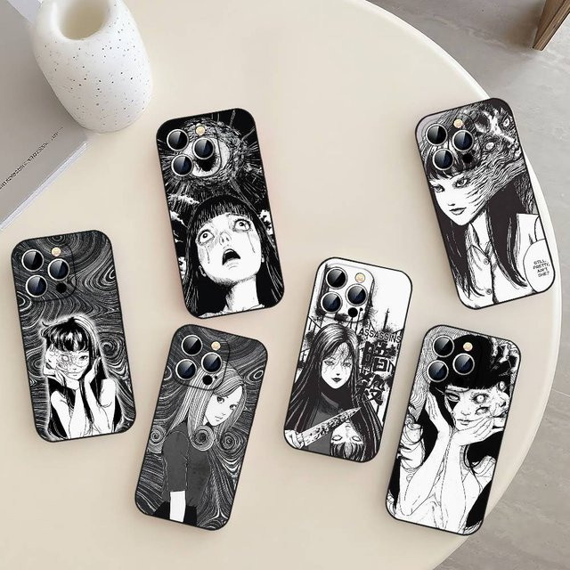 Horror-Comic Tomie Junji Itou Handyhülle aus hartem Silikon für Apple iPhone 11 bis iPhone 17 Pro Max in Multicolour - Bild 1