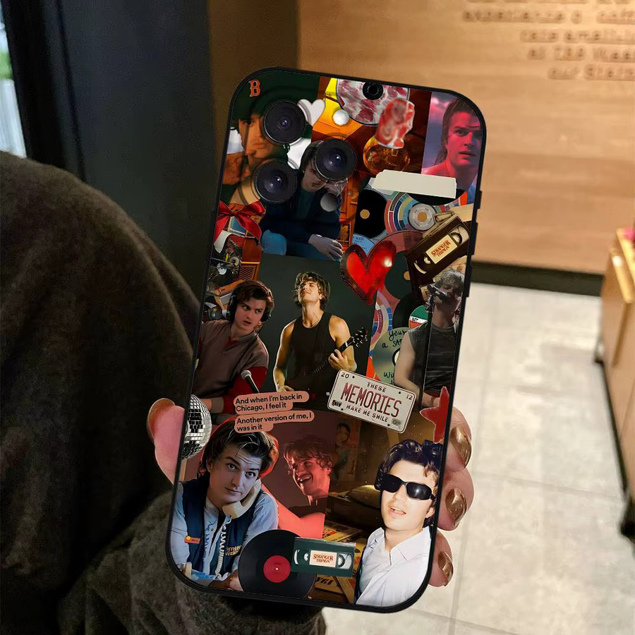 Handyhülle mit J-Joe Keery Motiv für Apple iPhone 11 bis 17 Pro Max Plus Mini, weiche TPU Hülle, Multicolor - Bild 4