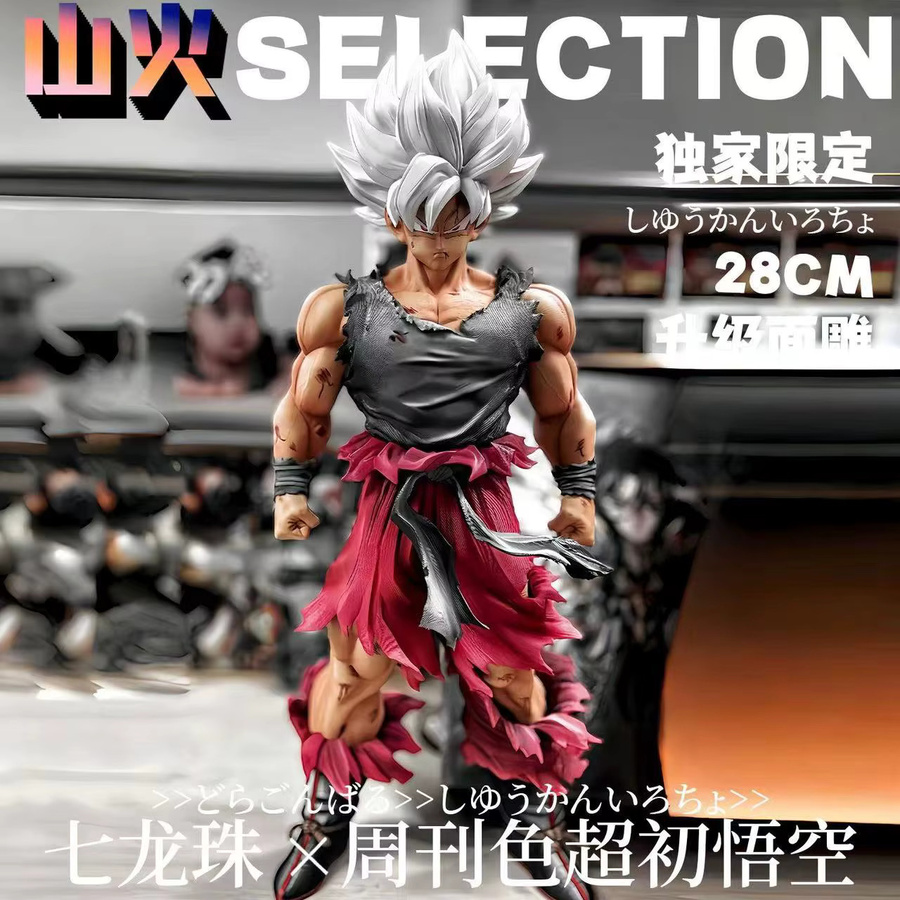 Bandai Dragon Ball Son Goku Super Saiyajin Anime Figur aus PVC, Multicolor, Höhe: 28 cm - Bild 3