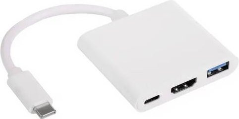 Akyga USB-C Dockingstation AK-AD-57 in Weiß mit HDMI, USB-C und USB-A Anschlüssen für 4K UHD - Bild 1