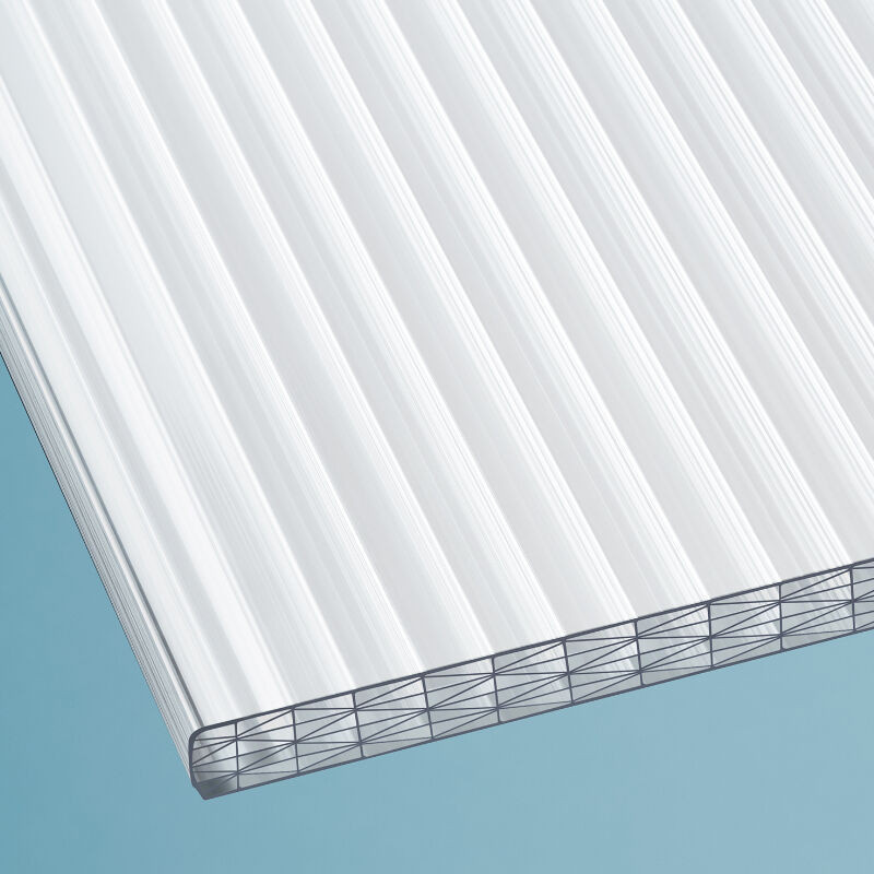 Scobalit Stegfünffachplatte Polycarbonat Sun Stop X-Struktur, Farbe: Weiß, Breite: 98 cm, Dicke: 2,5 cm - Bild 1