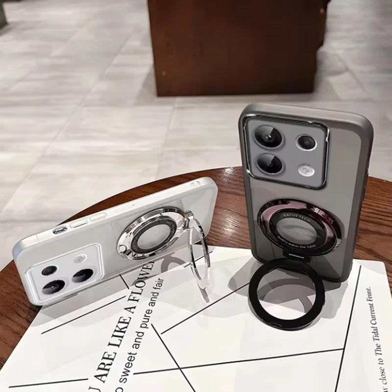Motorola Silikon-Schutzhülle mit magnetischem Ringständer in Blau für Moto Edge 70 Fusion 60 50 Ultra Pro NEO G67 G77 G17 G86 G56 G66YJ G06 Power - Bild 2