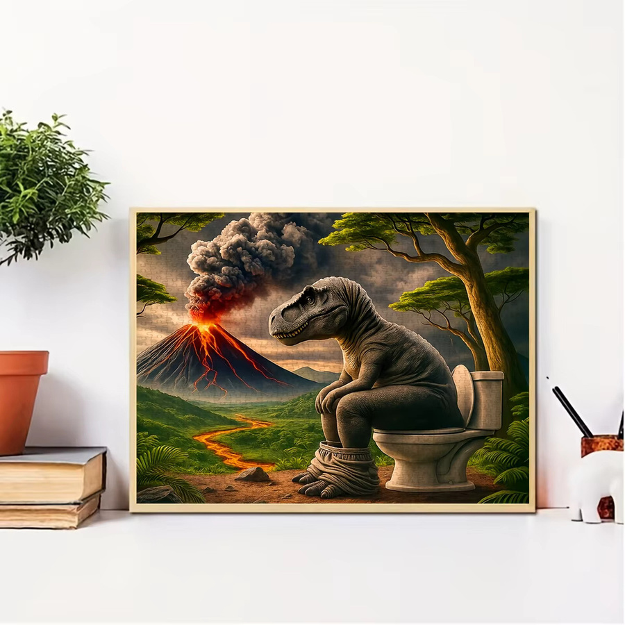 KAYOU Dinosaurier Vulkanen Puzzle, 1.000 Teile - Bild 2
