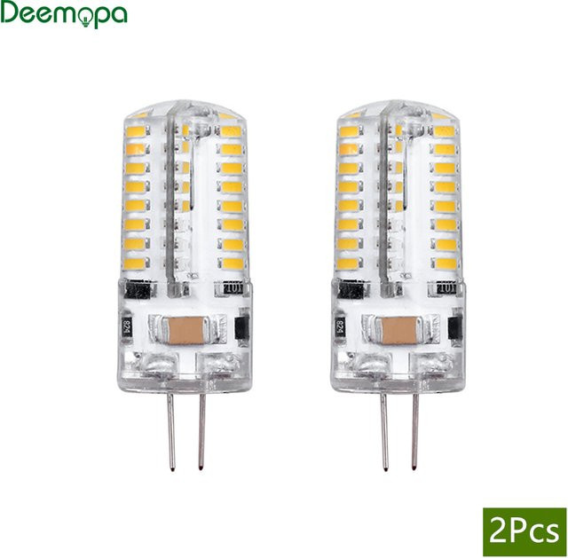 DEEMOPA G4 LED Mais Birne Set, 2 Stück, SMD2835 3014 Ersatz für Halogenlampen - Bild 1