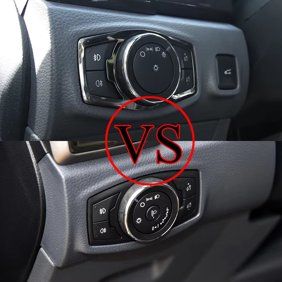 Carmilla Chrom Zierleiste für Nebelscheinwerfer-Schalter Panel passend für Ford Focus 3 Kuga Escape 2012-2018 in Silber - Bild 1