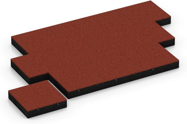 WARCO Fallschutzplatte in Ziegelrot, B/T/H: 50 x 50 x 11 cm - Bild 1