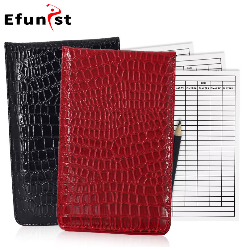 Efunist Golf Score Buch aus PU Leder mit Bleistift und Score Karten in Multicolour - Bild 2