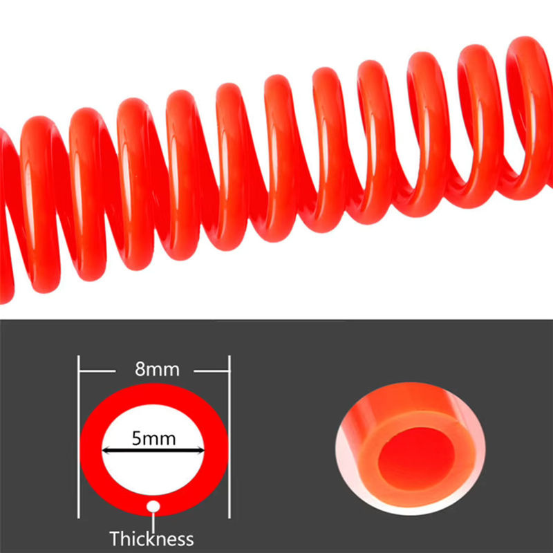 Flexibler PU-Spiralschlauch Federrohr für Kompressor und Luftwerkzeuge, Außendurchmesser: 8 mm, Innendurchmesser: 5 mm - Bild 5
