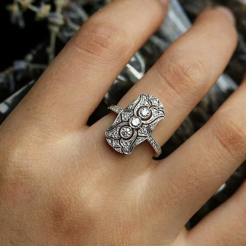 Huitan Ring, Silber, Zirkonia, Damen - Bild 2