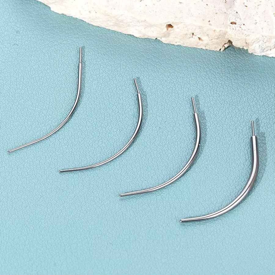 PiercingWholesale Ohrringe, Edelstahl, Kegel Einfügung, 14/16/18/20G - Bild 2