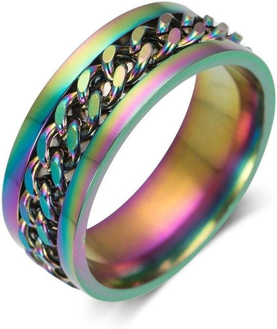 Ring Titanstahl, Schwarz, Unisex - Bild 1