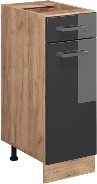 Vicco Küchenunterschrank R-Line in Anthrazit und Eiche mit Tür und Schublade, Breite: 30 cm - Bild 2