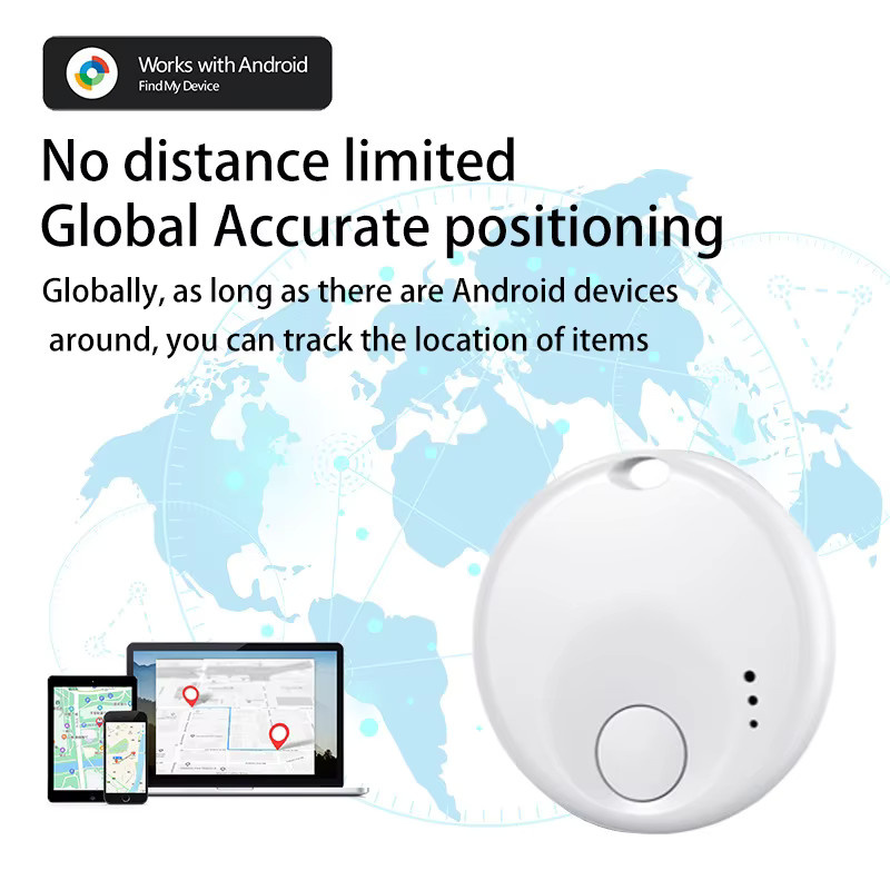leapii GPS-Tracker Set 4er-Pack in Weiß, kompatibel mit Google Find My, Android-Gepäcktracker für Koffer und Haustiere zur Anti-Verlust-Ortung - Bild 1