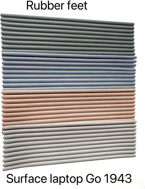 Gummifüße Ersatz-Fußpolster Set für Surface Laptop GO 1/2/3 Modelle 1943 2013 2039 in verschiedenen Farben, 2 Stück pro Set - Bild 1