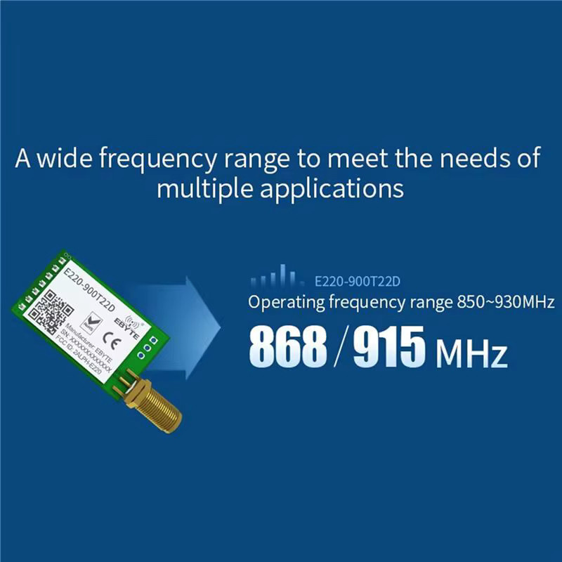 Ebyte Lora LLCC68 Funkmodul E220-900T22D SMA-K UART RSSI Sender Empfänger 868MHz 915MHz 22dBm 5km in Grün - Bild 2
