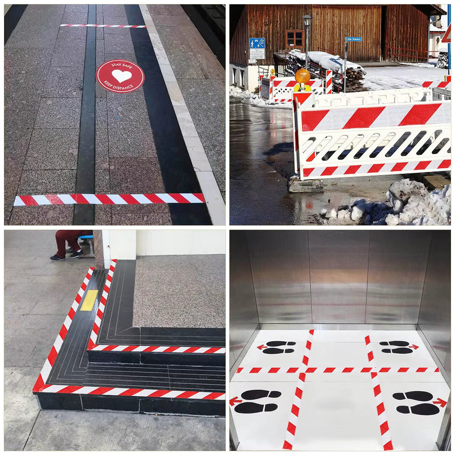 Satop Cinta Reflektierendes Wasserdichtes Klebeband als Sicherheitswarnaufsticker für LKW, Breite: 20 cm, Länge: 1 m - Bild 4