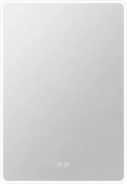 Euroshowers LED Badspiegel mit Touch-Schalter und Antibeschlag-Funktion, Weiß, B: 50 cm, H: 70 cm - Bild 1