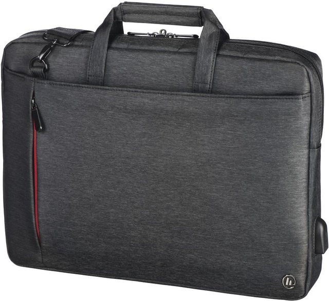 Hama Laptop-Tasche Manchester Schwarz mit USB-C für bis zu 34 cm (13,3 Zoll) - Bild 1