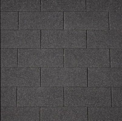 Schwarze Dachpappe als Dachschindeln für dein Gartenhaus mit einer Fläche von 3 m2 - Bild 1