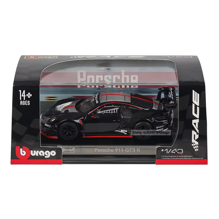 Bburago Porsche 911 GT3 R, Spielzeugauto, 1:43, Metall, ab 14 Jahren - Bild 2
