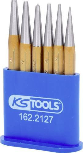 KS Tools Durchtreibersatz, 6-teilig in Kunststoffständer, Gold - Bild 1