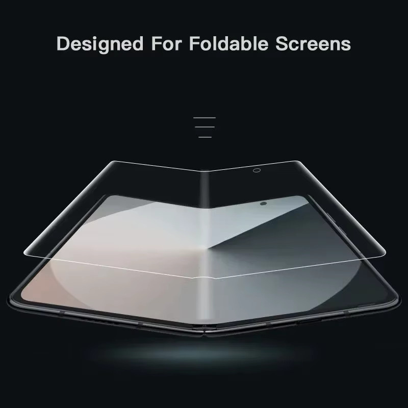 Soft TPU Hydrogel Schutzfolien-Set für Samsung Galaxy Z Fold 6 5 4 3 2 SE, Transparent, Full Body Schutz für Innen, Außen, Rückseite und Scharnier - Bild 6