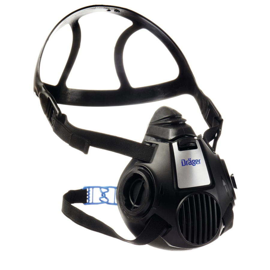 Dräger X-plore 3500 Halbmaske Handwerkerset mit Pure P3 Partikelfilter in Schwarz und Weiß, Größe S - Bild 2