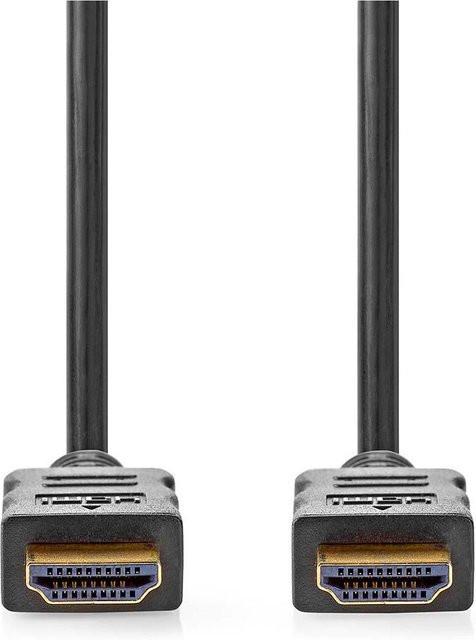 Nedis HDMI-Kabel mit Ethernet/LAN in Schwarz, Länge: 20 m - Bild 1