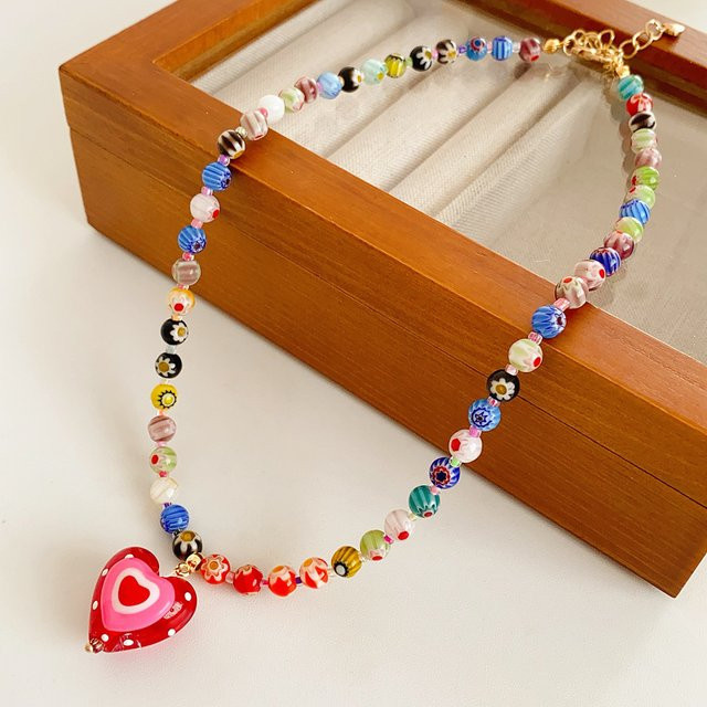 Kaitin Jewelry Halskette, Glasperlen, bunt, Damen - Bild 1
