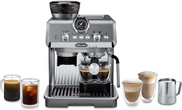De'Longhi La Specialista Arte Evo EC9255.M Siebträgermaschine in Silber mit 15 bar Druck und 1,7 l Wassertank - Bild 2