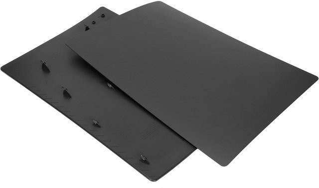 Igeteck Ersatzpanel für PS5 Digital Edition, Staub- und Kratzfest, Grau und Schwarz - Bild 1