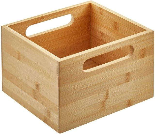 SOTECH ORGA BOX Ordnungs Container aus Bambus Geölt Braun B: 22,5 cm, T: 20,0 cm, H: 15,0 cm für Schubladenauszüge und Apothekerschränke - Bild 1