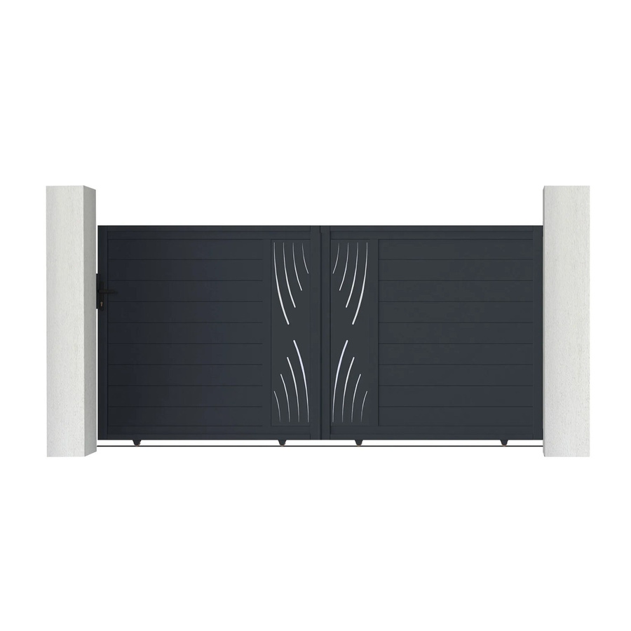 Casanoov Elektrisches Schiebetor Veleta aus Aluminium mit Schiebetorantrieb Ranger C300, Farbe: Anthrazit/Grau, B/H: 300 x 160 cm - Bild 2
