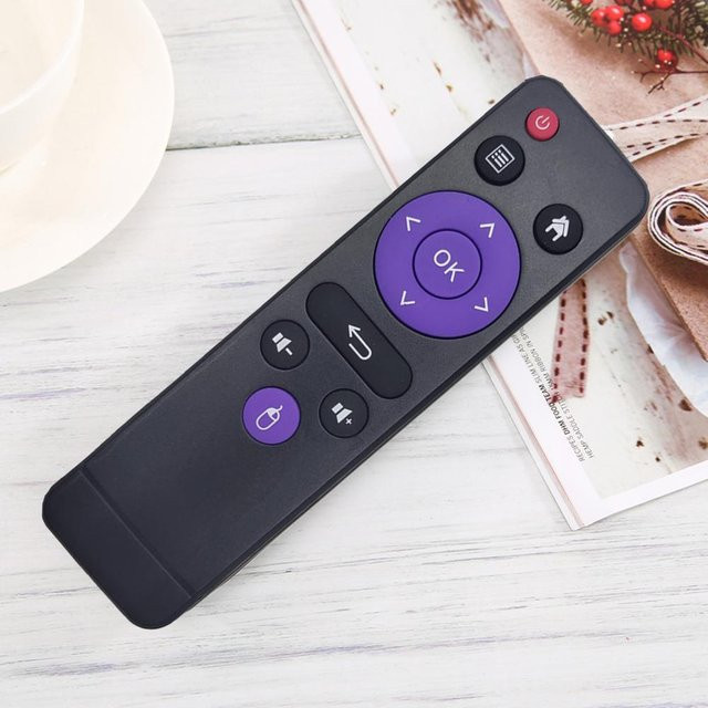 Bai Fen Bai-Digital 3C IR Fernbedienung für H96 MAX, H96Max X3, H96 Mini, Mx10pro und MX1 Android TV Box, Farbe: Schwarz - Bild 1
