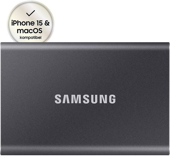 Samsung Portable SSD T7 Externe SSD 2 TB USB 3.2 Gen 2 Grau - Bild 2