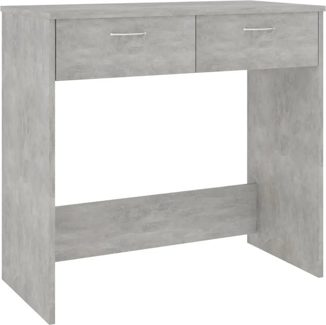 vidaXL Schreibtisch in Betongrau aus Holzwerkstoff, modern, B/T/H: 80 x 40 x 75 cm - Bild 1