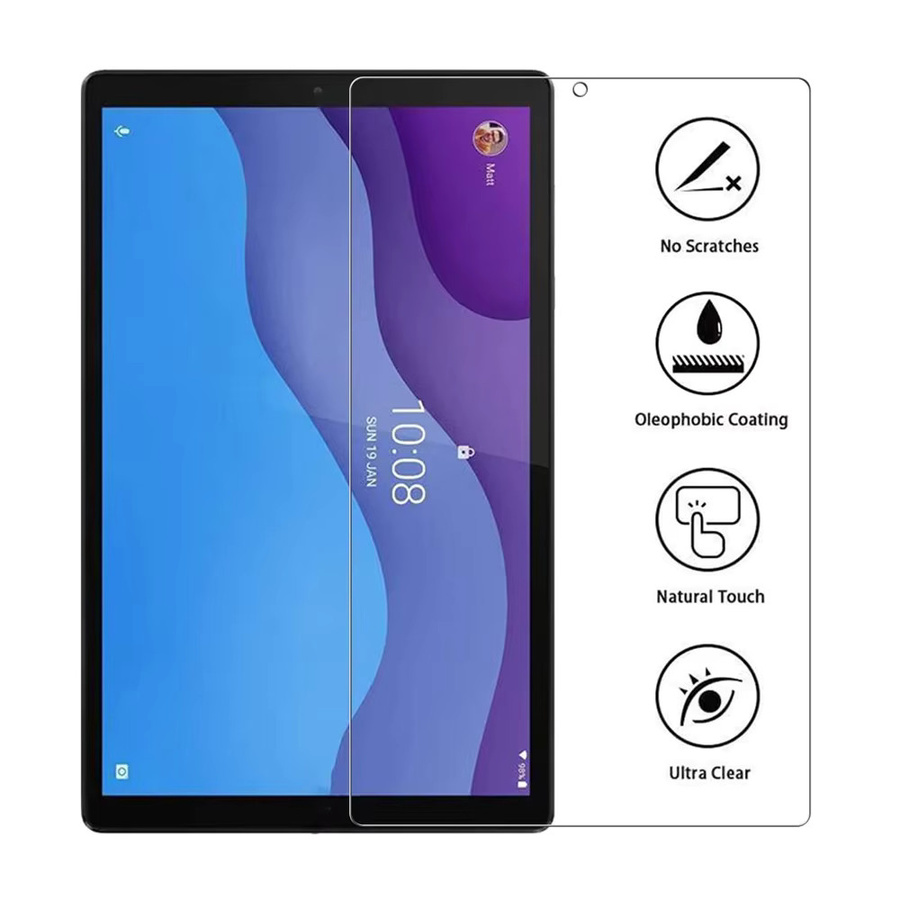 Displayschutzfolie aus Hartglas für Lenovo Tab M10 2. Generation 10,1 Zoll (TB-X306X X306F), transparent - Bild 6