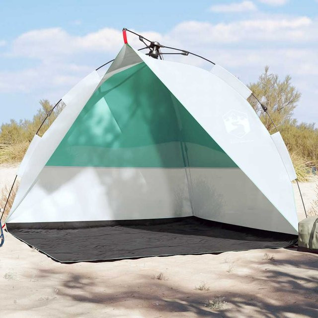 vidaXL Strandzelt in Grün, wasserdicht und schnell aufbaubar, B/H/T: 200 x 115 x 200 cm - Bild 2